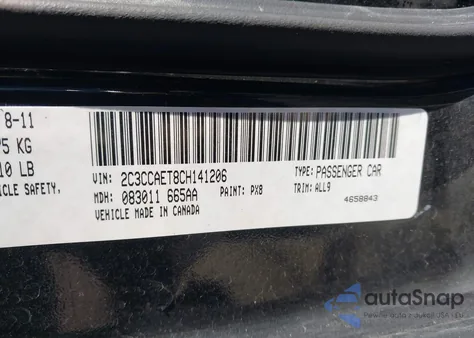 2012 Chrysler 300C from USA, damaged, VIN 2C3CCAET8CH141206
